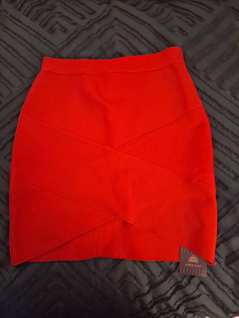 Red Bandage Mini Skirt